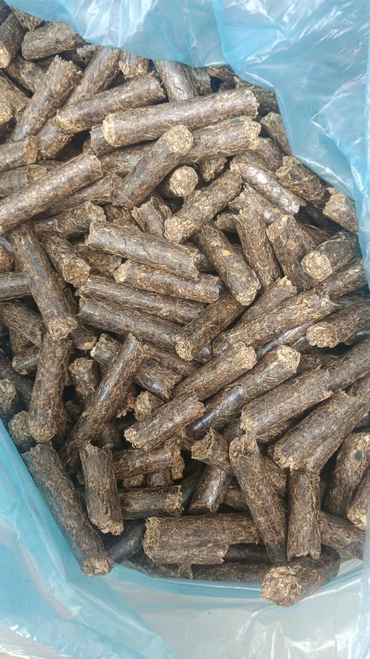 Paddy straw biomass pellets from the Neway pellet plant, Bhiwani, Haryana